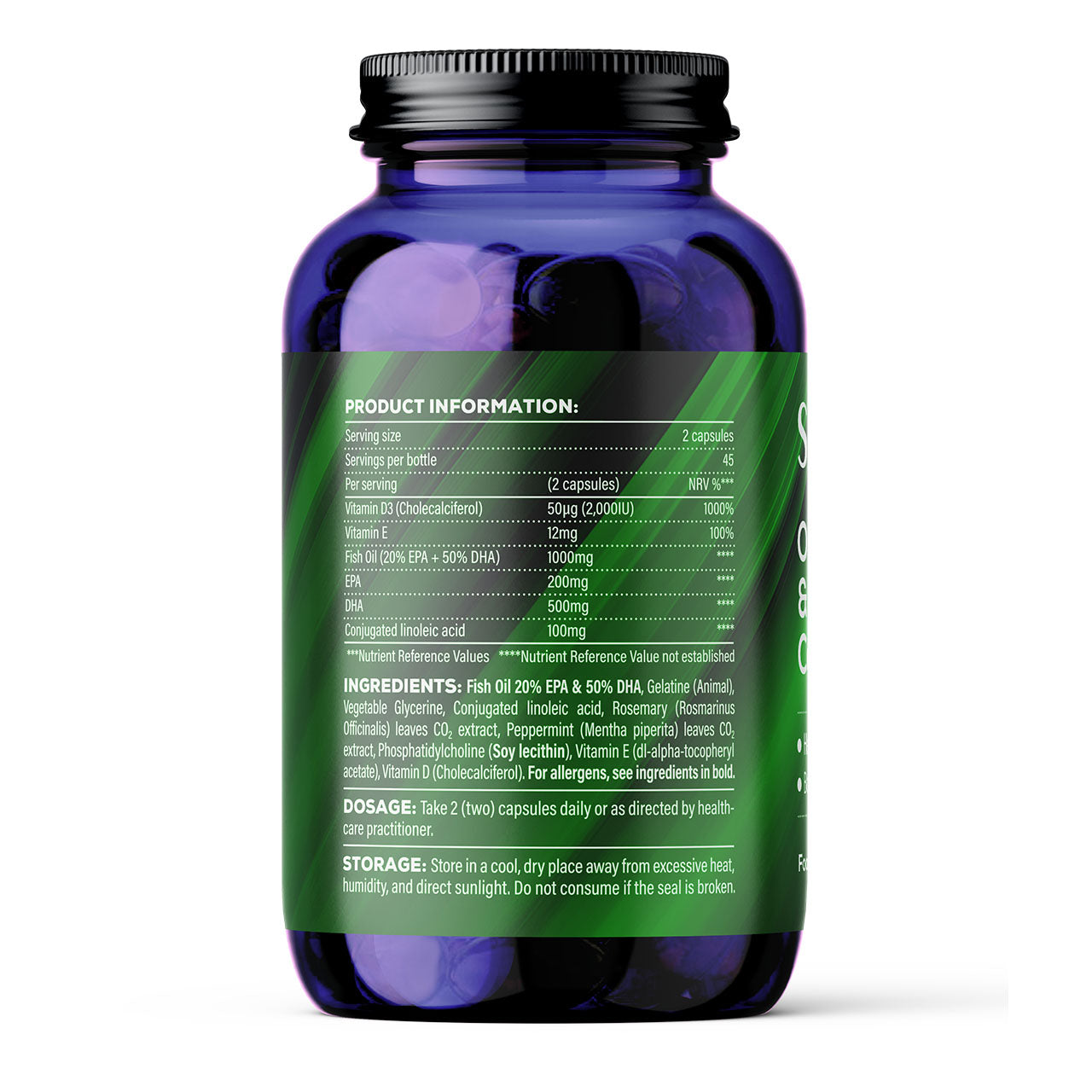 Omega-3 & Vitamin D3 Complex Soft Gel Capsules 90pcs