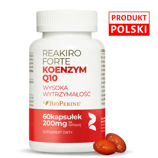 Reakiro Forte Coenzyme Q10 bottle