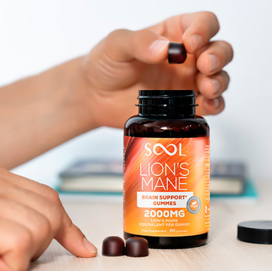 SOOL Żelki Soplówka Jeżowata 2000mg 60szt Pamięć Koncentracja Układu Nerwowego O Smaku Jagodowym Bez Cukru Stosowanie