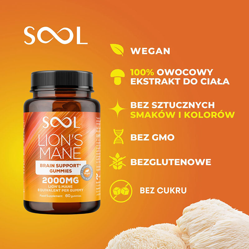 SOOL Lion`s Mane Gummies benefits