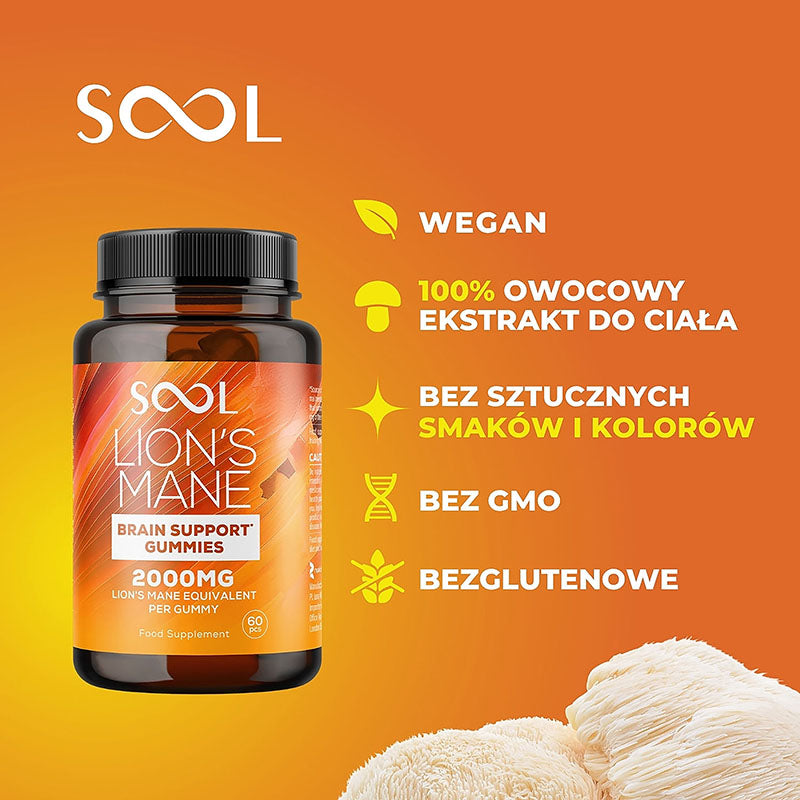 SOOL Lions Mane gummies benefits