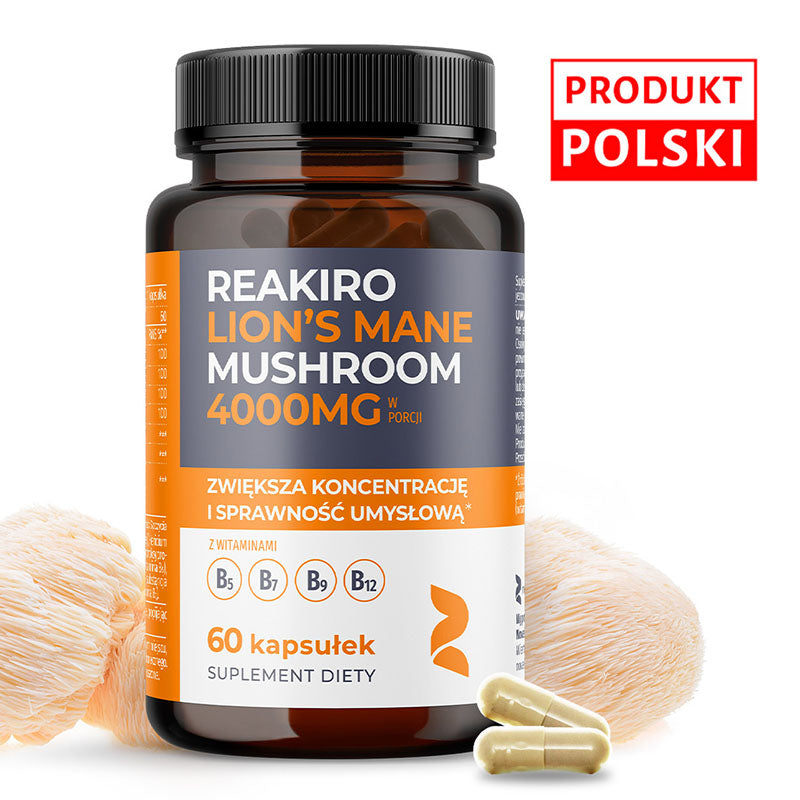 Reakiro Lions Mane mushroom capsules