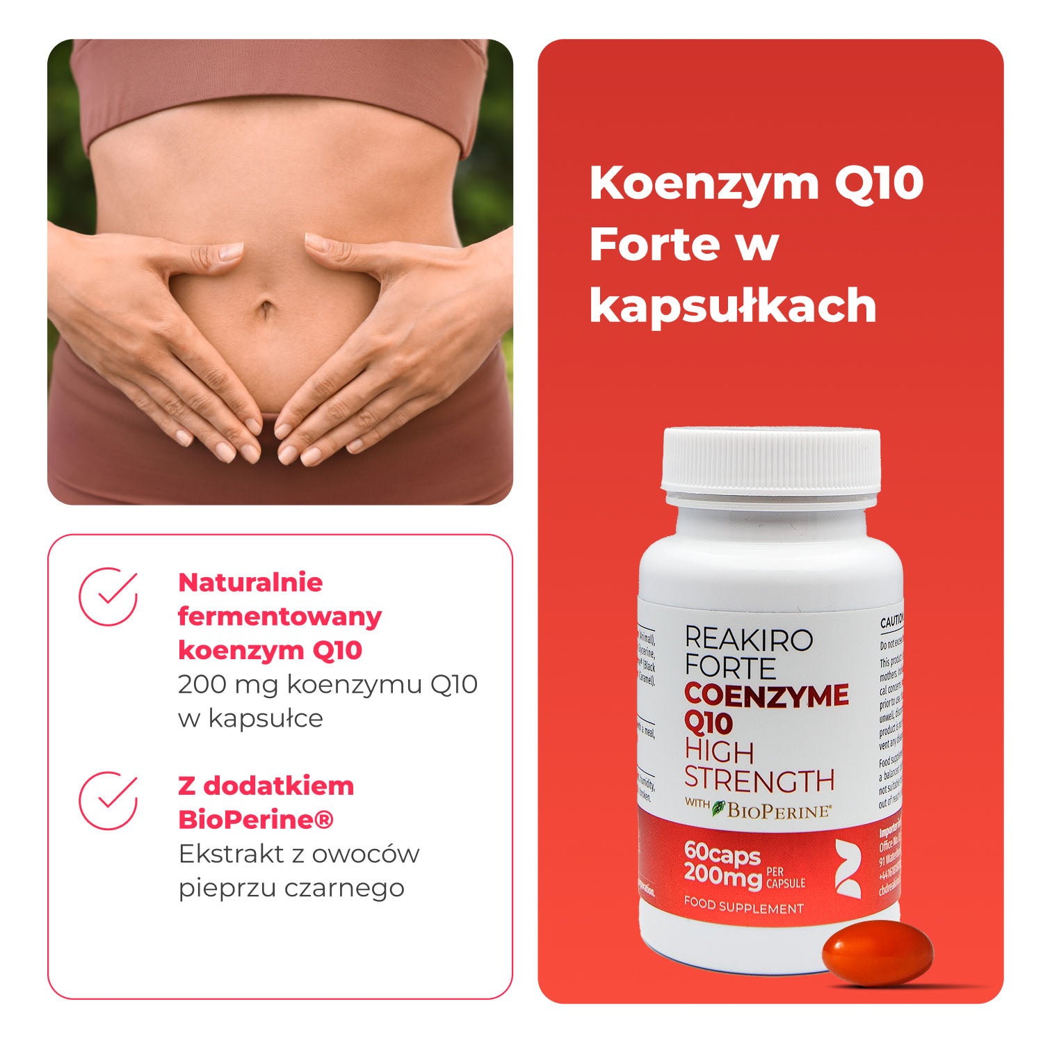 Reakiro Forte Coenzyme Q10 benefits