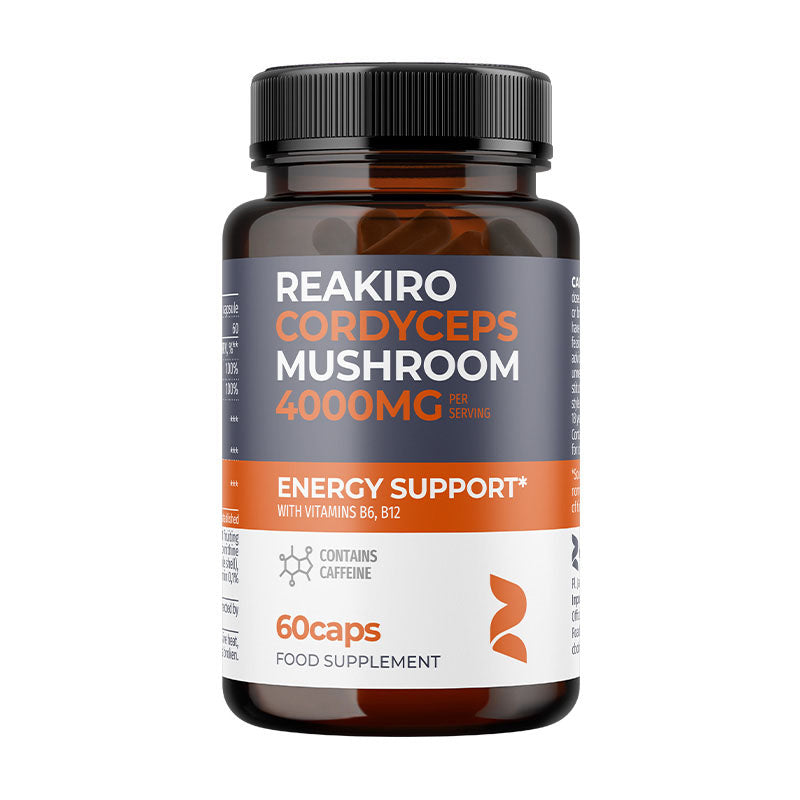 Reakiro Cordyceps 4000mg B6 B12 Maksymalna Moc Energia Odporność Witalność  60 kapsułek