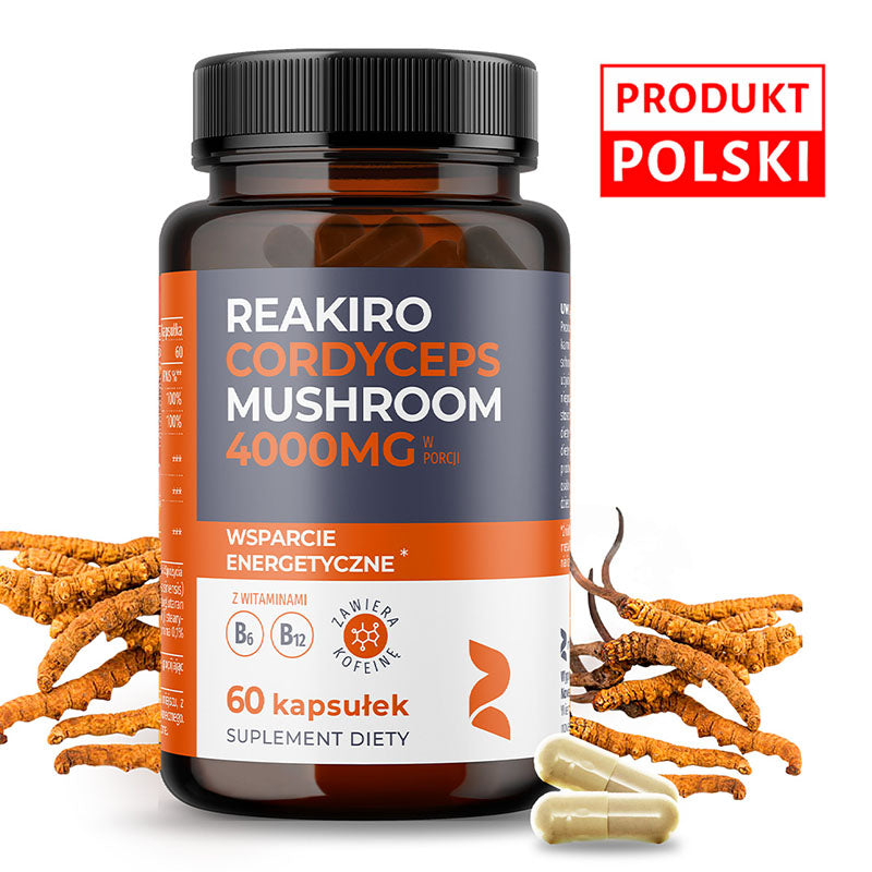 Reakiro Cordyceps Mushroom 4000mg food supplement