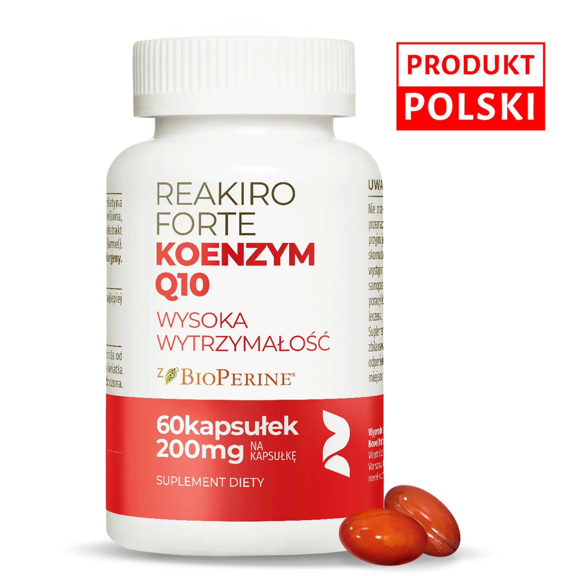 Reakiro Forte Coenzyme Q10 bottle