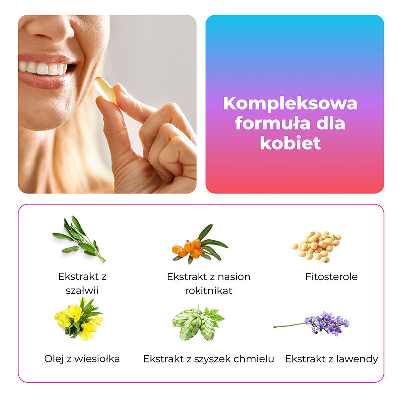 SOOL Menopause Active Complex natural ingredients.