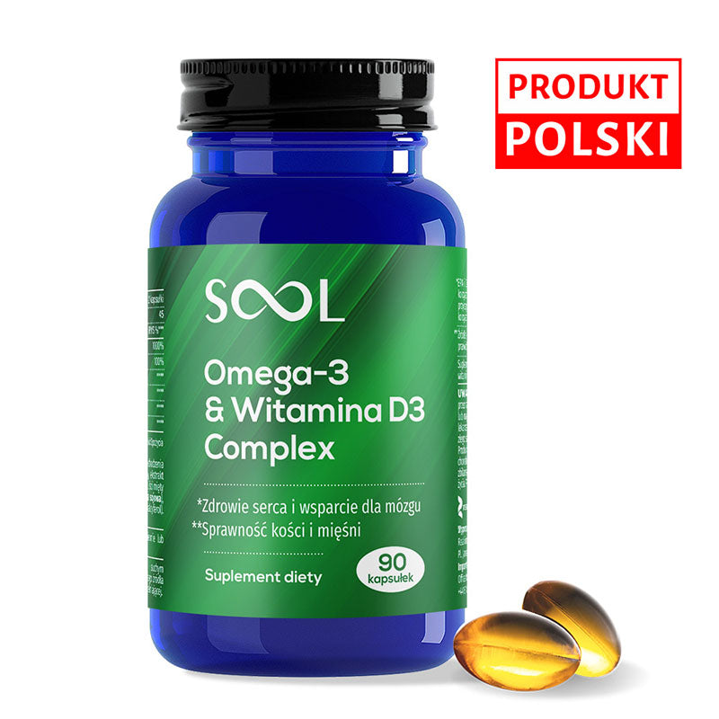 SOOL Omega3 & Vitamin D3 complex bottle