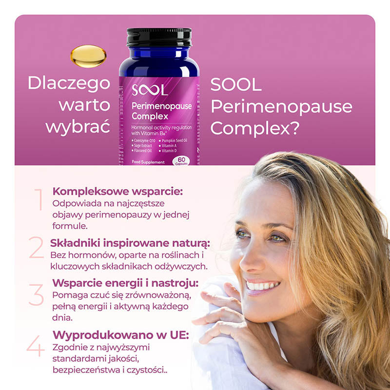 SOOL Perimenopause Complex Kapsułki Korzyści 60szt